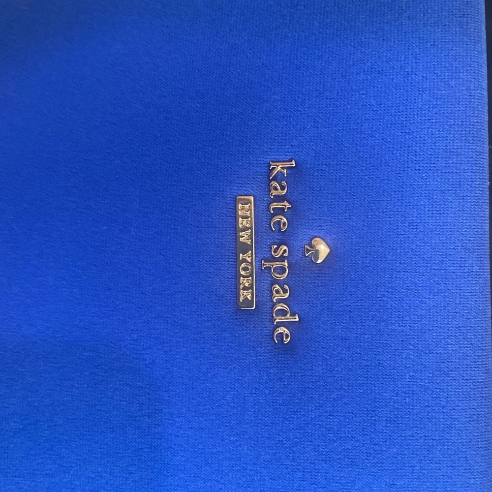 kate spade cobalt blue and black tote bag - Picture 2 of 4